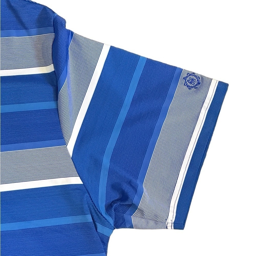 Ben Hogan Men's Pro Golf Polo Rugby Blue Striped Size XL​​​​​​ - Picture 4 of 8